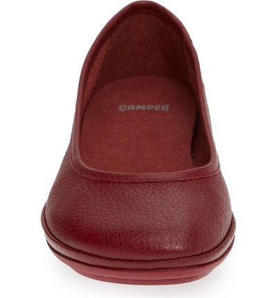 Shop Camper Right Nina Ballet Flat In Red Leather