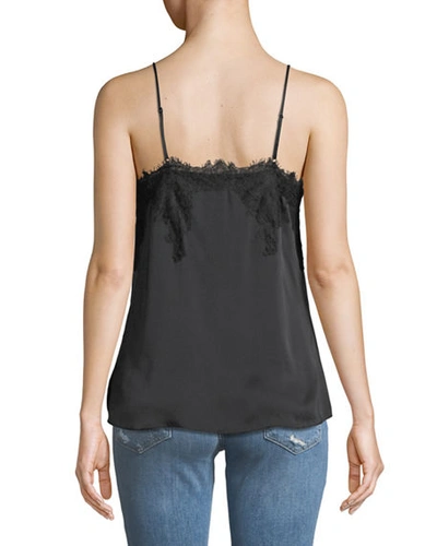 Shop Cami Nyc The Sweetheart Silk Charmeuse Camisole In Black