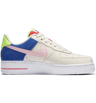 Shop Nike Air Force 1 Low Top Sneaker In Sail/ Arctic Pink-racer Blue