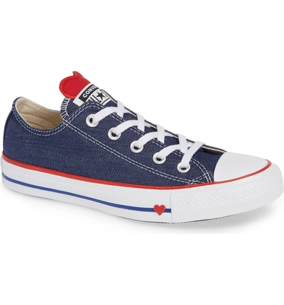 Shop Converse Chuck Taylor All Star Ox Sneaker In Indigo/ Enamel Red/ White