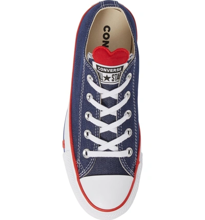 Shop Converse Chuck Taylor All Star Ox Sneaker In Indigo/ Enamel Red/ White