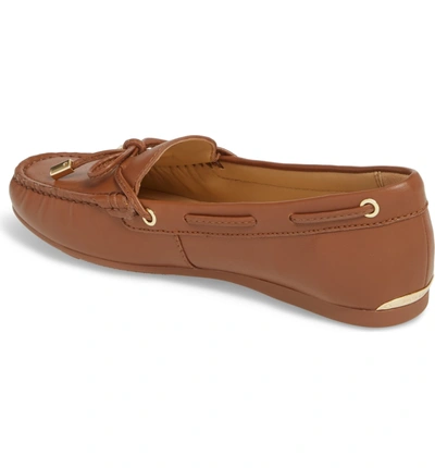 Shop Michael Michael Kors Sutton Moccasin In Luggage Leather