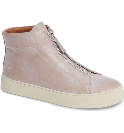 Shop Frye Lena Zip High Top Sneaker In Lilac