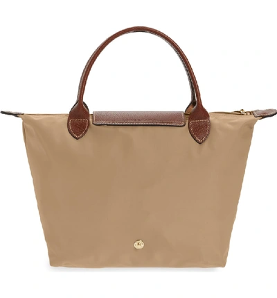 Shop Gucci 'mini Le Pliage' Handbag In Beige