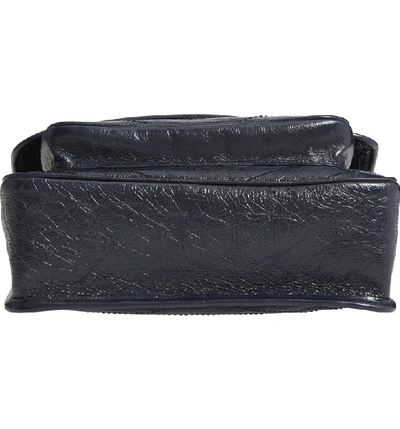 Shop Saint Laurent Medium Niki Leather Shoulder Bag In Dark Notte