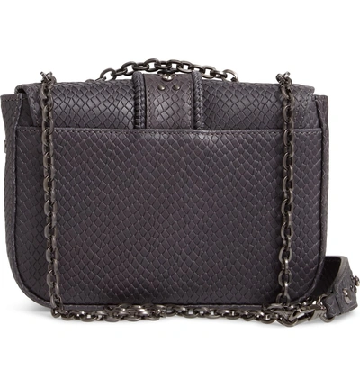 Shop Longchamp Mini Amazone Leather Convertible Crossbody Bag - Grey In Anthracite