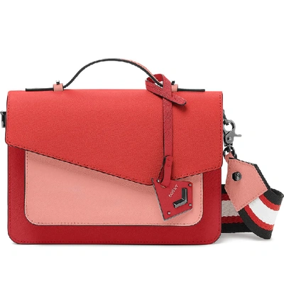 Shop Botkier Cobble Hill Leather Crossbody Bag In Pepper Combo