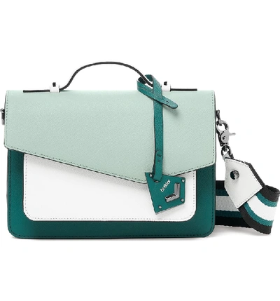 Shop Botkier Cobble Hill Leather Crossbody Bag - Green In Emerald Combo