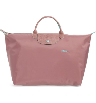 Longchamp Le Pliage Club Large Nylon Travel Bag In Antique Pink ModeSens