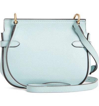 Shop Mulberry Small Amberley Leather Crossbody Bag - Blue In Light Antique Blue