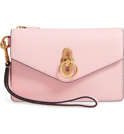 Shop Mulberry Amberley Iphone Leather Clutch - Pink In Sorbet Pink