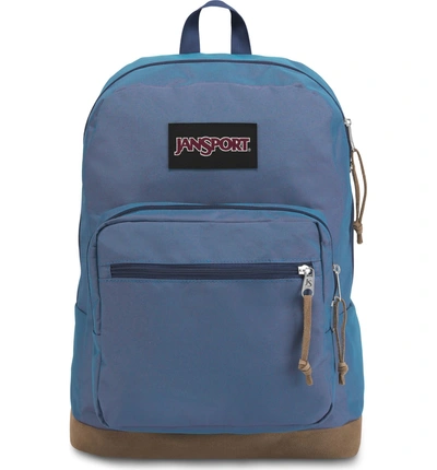 Shop Jansport Right Pack Digital Edition Backpack - Blue In Blue Jay Yarn Dye