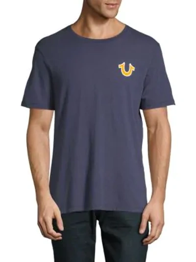 Shop True Religion Buddha Logo Cotton T-shirt In Navy