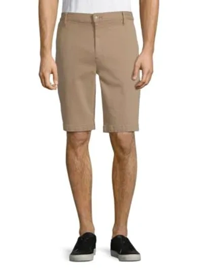 Shop 7 For All Mankind Stretch Chino Shorts In Khaki