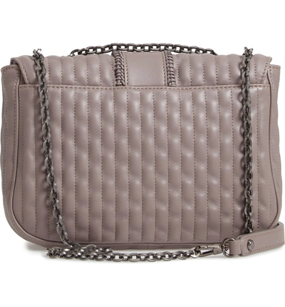 Shop Longchamp Small Leather Crossbody Bag - Grey