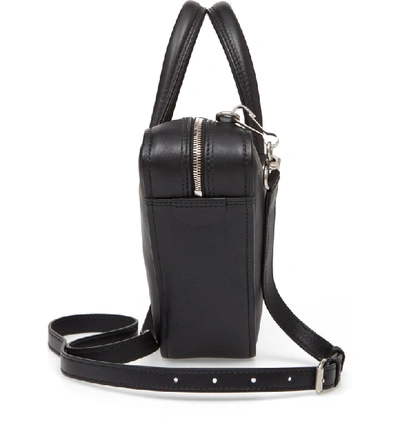 Shop Balenciaga Extra Small Triangle Leather Bag - Black In Noir