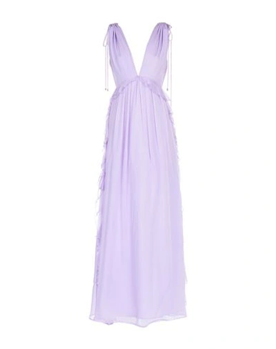 Shop Space Style Concept Long Dresses In Lilac