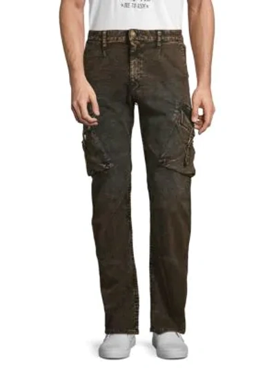 Shop Robin's Jean Washed Moto Jeans In Wood Brown