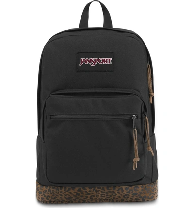 Shop Jansport Right Pack Expressions Backpack - Black In Leopard Boot