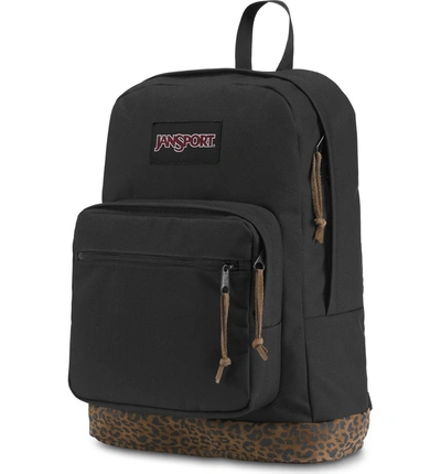 Shop Jansport Right Pack Expressions Backpack - Black In Leopard Boot