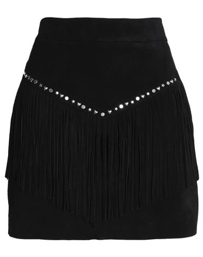 Shop Maje Mini Skirts In Black