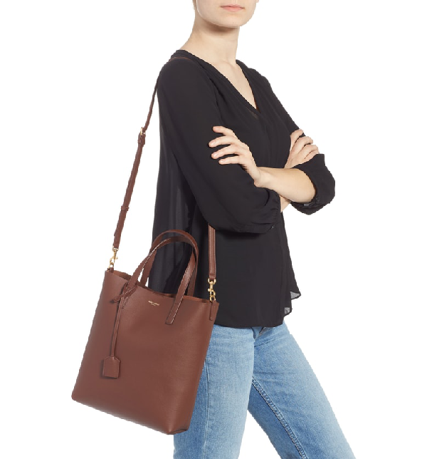 saint laurent toy leather tote bag with shoulder strap