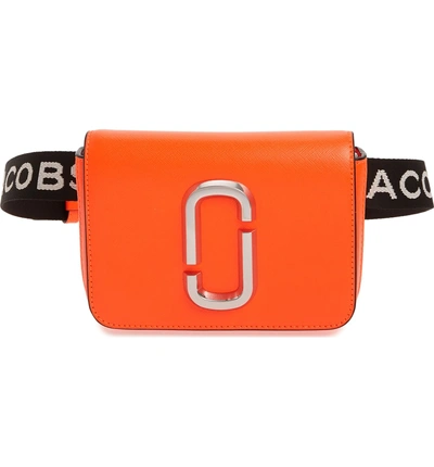 Shop Marc Jacobs Hip Shot Convertible Crossbody Bag - Orange In Bright Orange