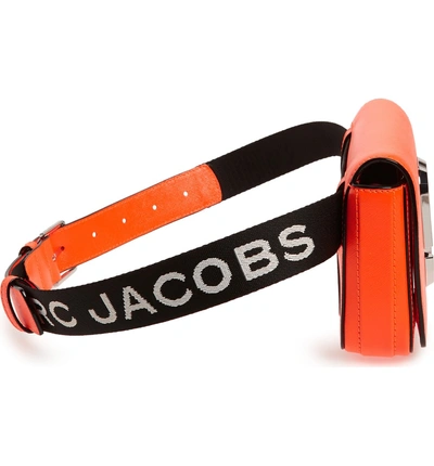Shop Marc Jacobs Hip Shot Convertible Crossbody Bag - Orange In Bright Orange