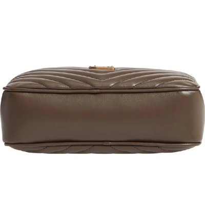 Shop Saint Laurent Medium Lou Calfskin Leather Camera Bag In Faggio