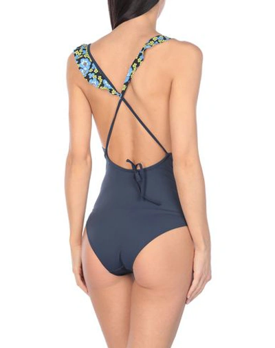 Shop Albertine One-piece Swimsuits In Dark Blue