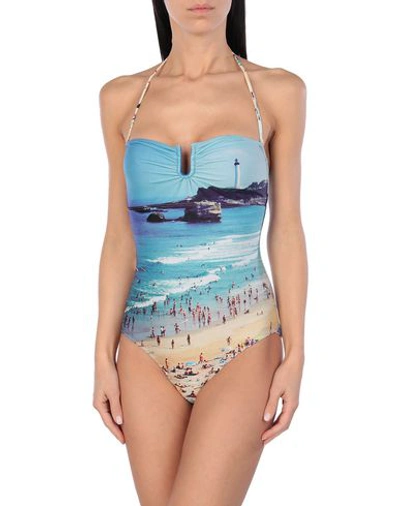 Shop Albertine One-piece Swimsuits In Sand