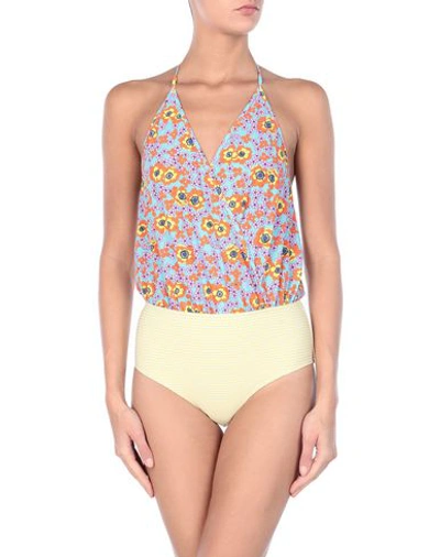 Shop Albertine One-piece Swimsuits In Yellow