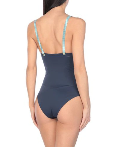 Shop Albertine One-piece Swimsuits In Dark Blue