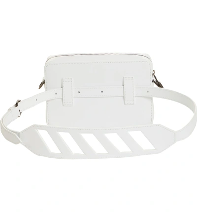 Shop Off-white Diagonal Fanny Pack In White Black