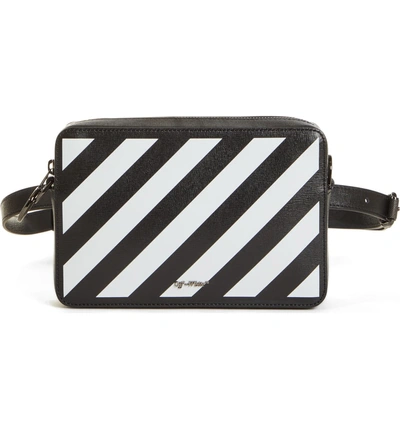 Shop Off-white Diagonal Fanny Pack In Black White