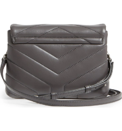 Shop Gucci Toy Loulou Calfskin Leather Crossbody Bag In Asphalt