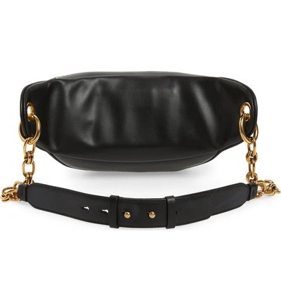 Shop Ferragamo Leather & Jacquard Belt Bag In Nero