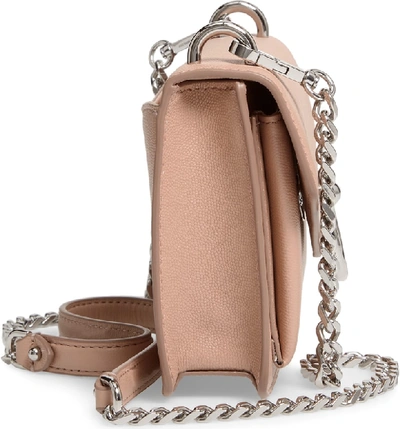 Shop Rebecca Minkoff Jean Leather Crossbody Bag - Beige In Doe