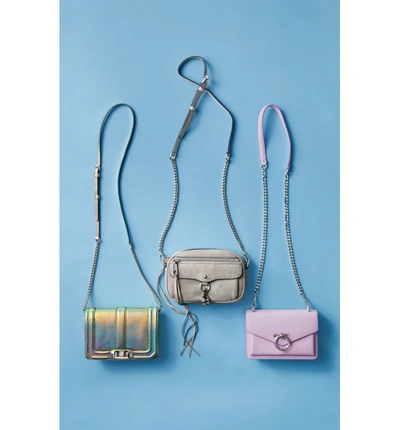 Shop Rebecca Minkoff Jean Leather Crossbody Bag - Blue In Twilight