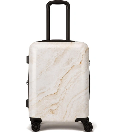 Shop Calpak Gold Marble 22-inch Rolling Spinner Carry-on