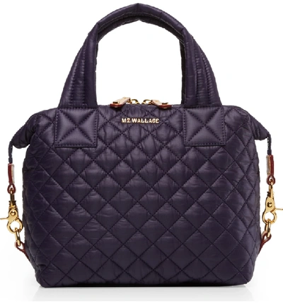 Shop Mz Wallace Small Sutton Bag - Purple In Boysenberry