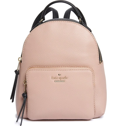 Shop Kate Spade Jackson Street - Keleigh Leather Backpack - Beige In Ginger Tea Multi