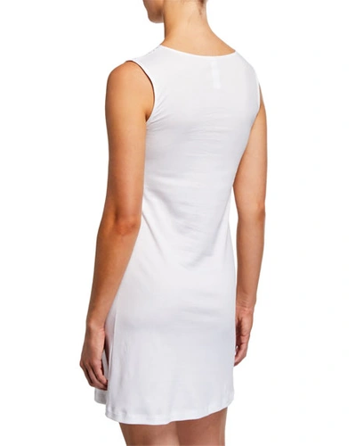Hanro Moments Knit Tank Gown In White