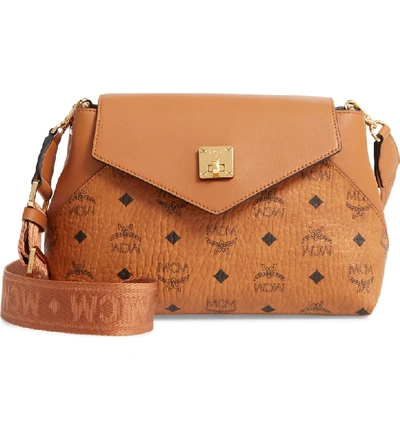 MCM Cognac Camera Visetos Crossbody Bag, Best Price and Reviews