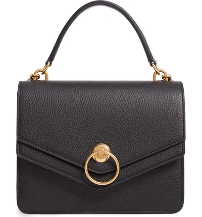 Shop Mulberry Mulberrry Harlow Calfskin Leather Satchel - Black