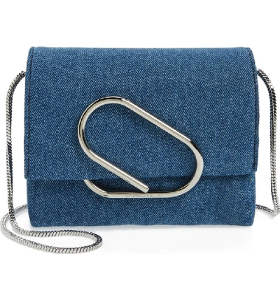 Shop 3.1 Phillip Lim / フィリップ リム Micro Alix Crossbody Bag - Blue In Denim/ Black