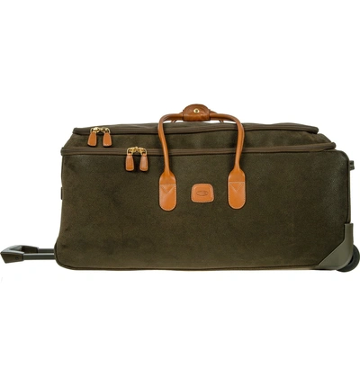 Shop Bric's Life Collection 28-inch Rolling Duffel Bag - Green In Olive