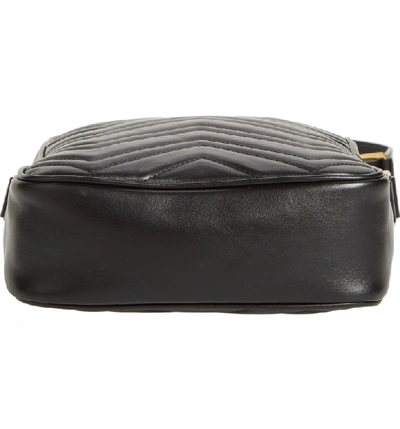 Shop Gucci Gg Marmont Matelasse Leather Travel Bag - Black
