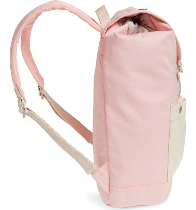 Shop Doughnut Montana Water Repellent Backpack - Pink In Sakura/ Cream