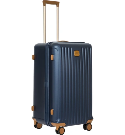 Shop Bric's Capri 28-inch Spinner Hard Side Trunk Suitcase - Blue In Matte Blue